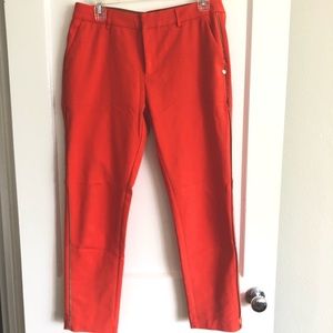 SCOTCH AND SODA salmon colored trouser, tan piping